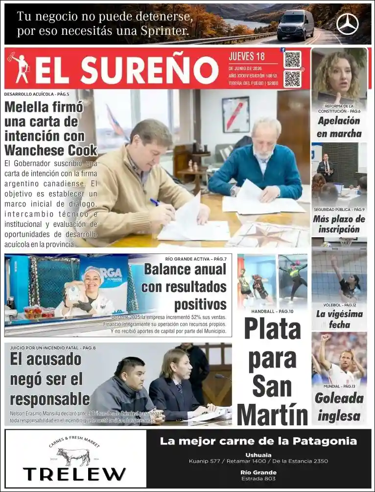 Evolucion Streaming | SOMOS INFO - Tapa del diario El Sureño