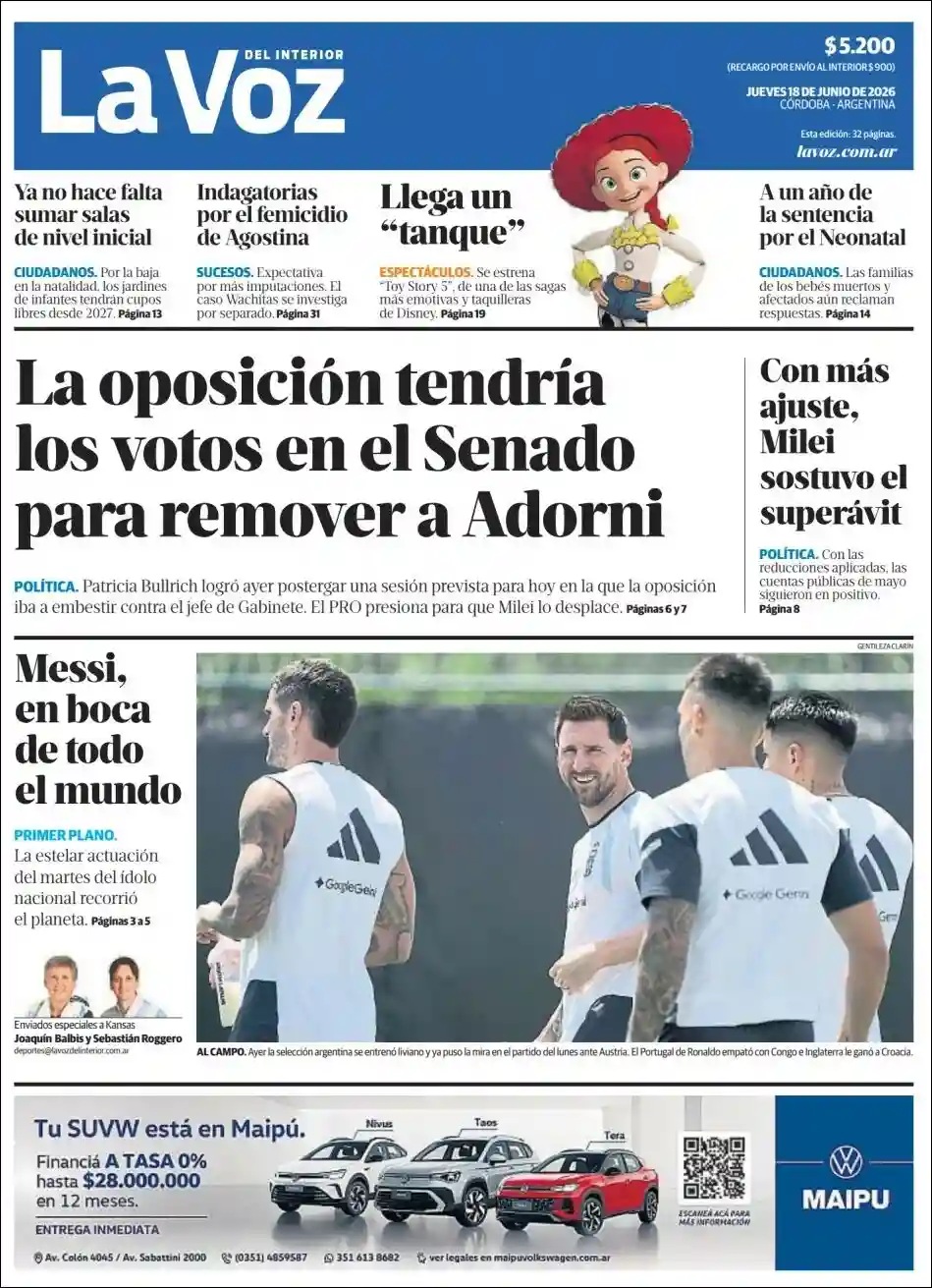 Evolucion Streaming | SOMOS INFO - Tapa del diario La Voz