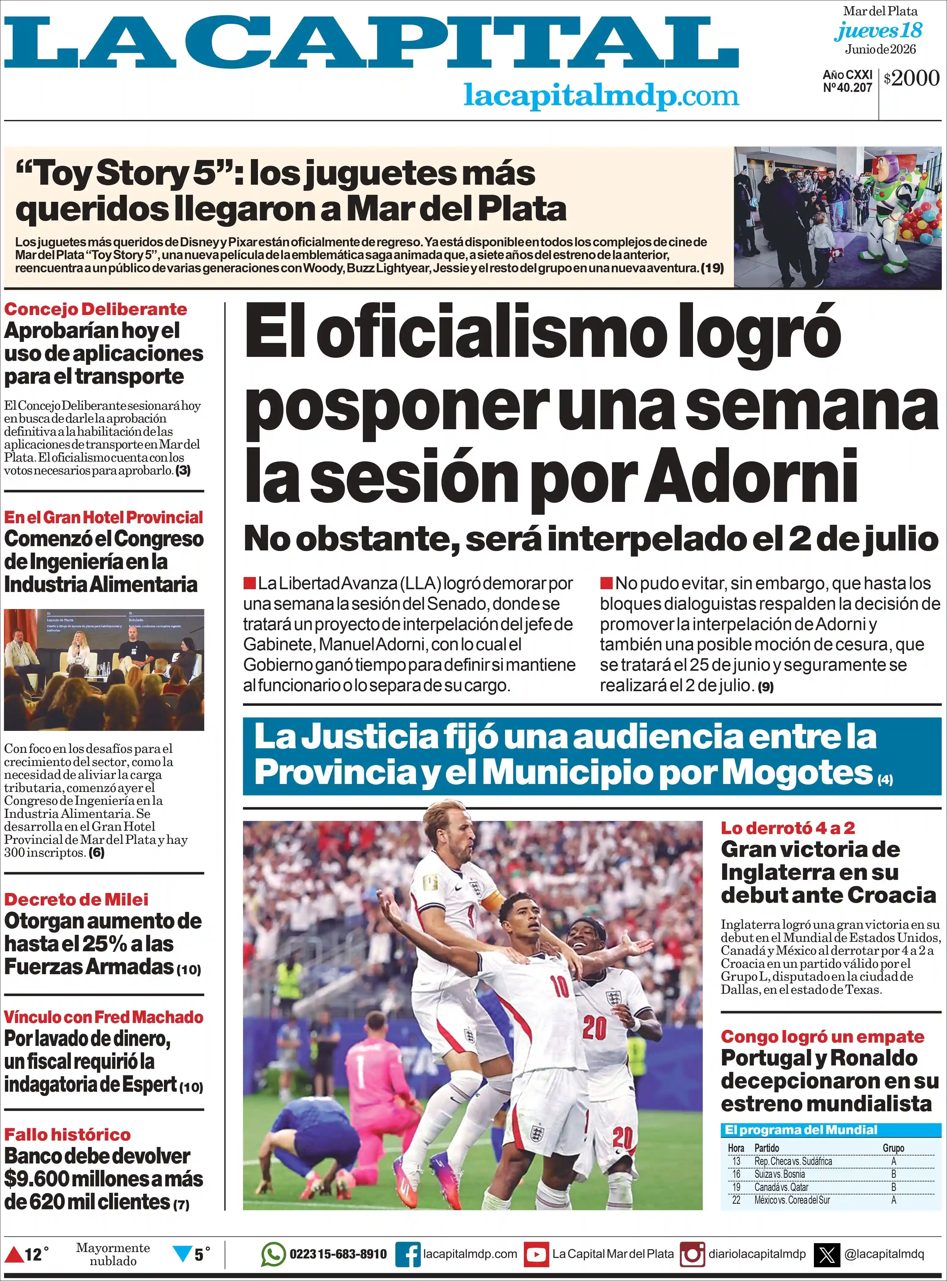 Evolucion Streaming | SOMOS INFO - Tapa del diario La Capital